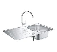 Grohe Undermount Sink Bau With Faucet 860x500mm Stainless Steel