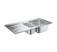 GROHE K400 SINK 1.5 BOWLS W/DRAINER REV 31567SD0
