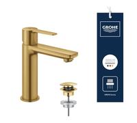 GROHE Lineare Basin Mixer Tap S-Size, Brushed Gold, 23106GN1