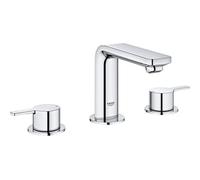 GROHE Lineare New Three-Hole Basin Mixer 1/2"M-Size Chrome 20304001