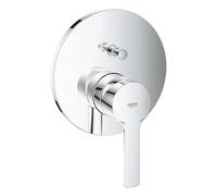 GROHE Lineare Single-Lever Shower/Bath Mixer Trim Set, 2-Way Diverter, Concealed Installation, Chrome, 24064001