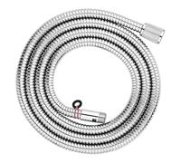 GROHE Metal Hose for Bath Rim - Replacement Bath Hose 2 m (Installation Under Tiled Surround and Shower Sets, Connection G 1/2'' x 3/8''), Chrome, 22116000