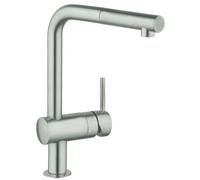 GROHE Minta 32168DC0 1/2-inch Supersteel Sink Mixer