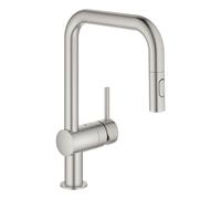 Grohe Minta Single Lever Kitchen Mixer Tap - SuperSteel