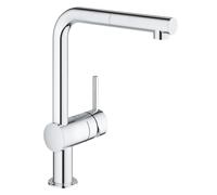 Grohe Minta Single Lever Pull Out Monobloc Kitchen Mixer Tap - Chrome