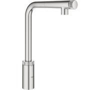 Grohe Minta Smart Control Kitchen Sink mixer Tap - Super steel Finish: Super steel