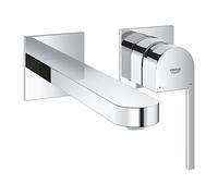 GROHE Plus - 2-hole basin mixer wall-mounted with projection 203 mm without waste set chrome