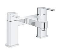 Grohe Plus Bath Mixer Tap Chrome 25132003 | 2 Handle Deck Mounted Bath Filler