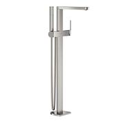 GROHE Plus Freestanding Bath Mixer with Euphoria Cube+ Stick Hand Shower - A Modern Pillar Tap Perfect for Stylish Freestanding Baths 23846DC3