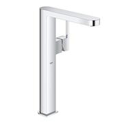 GROHE Plus Single Lever Basin Mixer for Free-Standing Basins, XL-Size Water-Saving Tap in Chrome Finish 32618003