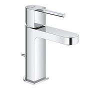 GROHE Plus Single Lever Basin Mixer, S-Size, Pop-Up Waste Set Water-Saving Tap in Chrome Finish 32612003