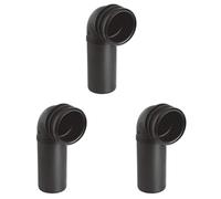 GROHE Pp-Outlet Bend Ø 90 mm Chrome 42327000 (Pack of 3)