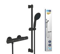 GROHE QuickFix Black Precision Start Thermostatic Shower Mixer