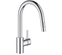 GROHE Eurosmart Cosmopolitan - Single lever kitchen mixer L-Size with Swivel Spout and pull-out spray chrome