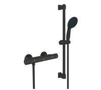 GROHE QuickFix Black Precision Start Thermostatic Shower Mixer