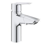 Grohe Quickfix Start Pull-Out Chrome Effect Deck-Mounted Manual Basin Mono Mixer Tap With Pop-Up Waste