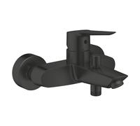 GROHE Start Single-Lever Bath Mixer with Automatic Bath/Shower Diverter (Wall-Mounted, Metal Lever, 35 mm Ceramic Cartridge, Metal Wall Escutcheons, QuickSpanner Included), Matt Black, 322782432