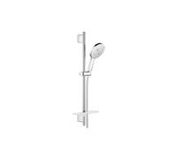 GROHE Rainshower 130 Smartactive Shower Rail Set 3-Spray 130mm Hand Shower with 900mm Rail, 1750mm Silverflex Hose Chrome Finish and Made in Germany 26578000