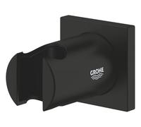 GROHE Rainshower Hand Shower Wall Holder, Non-Adjustable, Square Escutcheon, Matt Black, 270752430