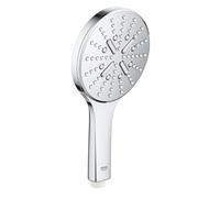 GROHE Rainshower Smartactive 130 Hand Shower 130mm Shower Head with 3 Sprays, Water-Saving, Chrome Easy to Fit 26574000