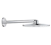 GROHE Rainshower Smartactive 310 Head Shower Set with 310mm Wall-Mounted 2-Spray Shower Head and 430mm Shower Arm, Round Shape, Chrome Made In Germany 26475000