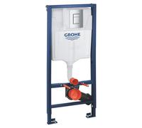 Grohe Rapid Sl 3-In-1 Wall Hung Concealed Toilet Cistern Frame 1.13M Height Including Flush Plate