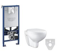 GROHE Rapid SLX Installation System (113M) for Wall-Hung Toilet with Universal Cistern, Flow Manager, Electric Socket and No Outlet Pipe 39597000