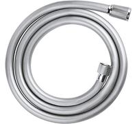 GROHE Relexaflex - Shower Hose 1.5m (Smooth Surface, Easy to Clean, Tensile Strength 50 kg, Pressure Resistance Up to 5 Bar, Heat Resistance 70°C, Universal Connection G 1/2" x 1/2"), Chrome, 28151001