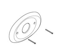 GROHE Rosette 08367 Oval L:230 B:157 For Grohmix Chrome