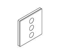 GROHE Rosette 48369 Square For SmartControl Moon White