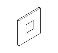 GROHE Rosette 48430 Square For EHM Installation Sets Chrome