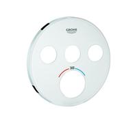 Grohe Rosette Flush-mounted thermostat Rosette SmartControl round 3 push buttons Moon White