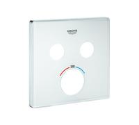 Grohe Rosette Flush-mounted thermostat Rosette SmartControl square 2 push buttons Moon White