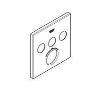 Rosette Grohe Square for SmartControl 3 shut-off valves Supersteel