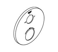 GROHE Rosette 49075 Round For THM-FMS Hard Graphite Brushed
