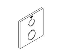 GROHE Rosette 49076 Square For THM Installation Sets Chrome