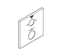 GROHE Rosette 49103 Square For THM Installation Sets Chrome
