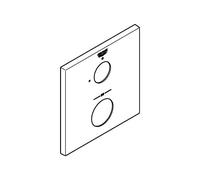 GROHE Rosette 49109 Square For THM Installation Sets Chrome