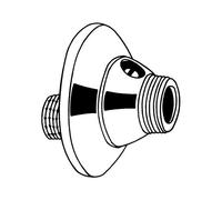 GROHE S-Connection 12400 Adjustable 10Mm 1/2"X3/4" Shut-Off 2 Pieces Chrome