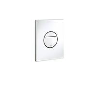 GROHE Sail Flush Plate for Concealed Gd2 Cisterns, Water-Saving, Dual Flush with Start-and-Stop Activation, Easy to Install, Alpine White. 38965SH0