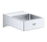 GROHE Selection | Bathroom Accessories | Cube holder for glass/soap dish/soap dispenser | Chrome | 40865000