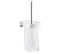 GROHE Selection | Bathroom Accessories | Cube Toilet Brush Set | Chrome | 40857000