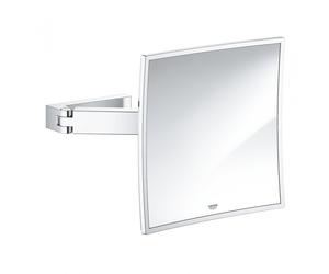 Grohe Selection Cube Magnifying Mirror - Chrome