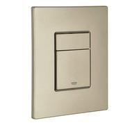 GROHE Skate Cosmopolitan Flush Plate for Concealed Gd2 Cisterns, Water-Saving, Dual Flush with Start-and-Stop Activation, Easy To Install, Brushed Nickel 38732EN0