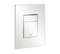 GROHE Skate Cosmopolitan Flush Plate for Concealed Gd2 Cisterns, Water-Saving, Dual Flush with Start-and-Stop Activation, Easy To Install, Alpine White, 38732SH0