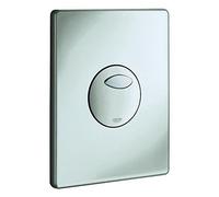 Grohe Flush Plate Skate For pneumatic drain valve with 2 hoses Matte Chrome Brass 42303P00