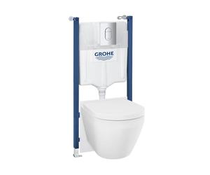 GROHE Solido Euro Ceramic 5-in-1 Set for WC, 1.13m, Chrome, 102517SH00