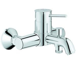 GROHE Start Classic Quickfix Single-Lever Bath/Shower Mixer, Wall-Mounted, Metal Lever, Chrome. Easy to Fit with GROHE Quickspanner. 23787000