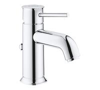 GROHE Start Classic Single-Lever Basin Mixer, S-Size, Water- and Energy-Saving, with Pop-Up Waste Set, Metal Lever, Chrome 23782000