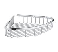 GROHE Start Cosmopolitan Soap Wire Basket (Metal, for Corner Installation, Including Screws and Dowels, Easy to Fit), Size 303 x 233 mm, Chrome,
